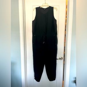 Banana Republic tuxedo stripe jumpsuit